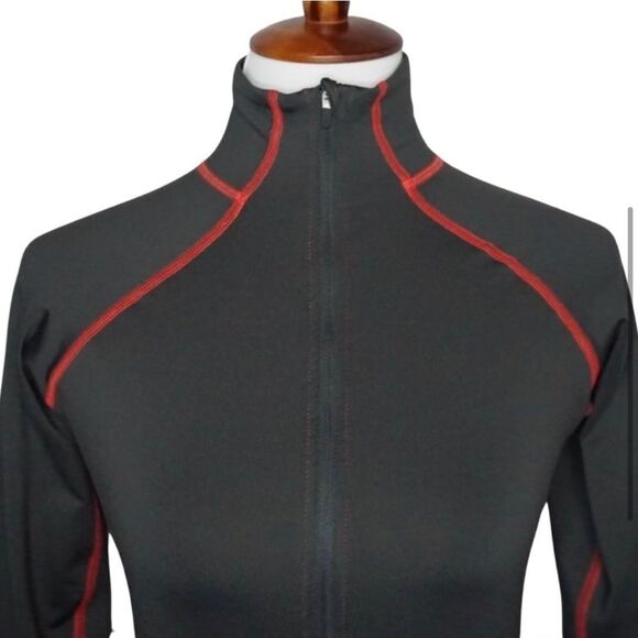 Nike Women's Pro Hyperwarm II Grey Half Zip - Picture 4 of 6